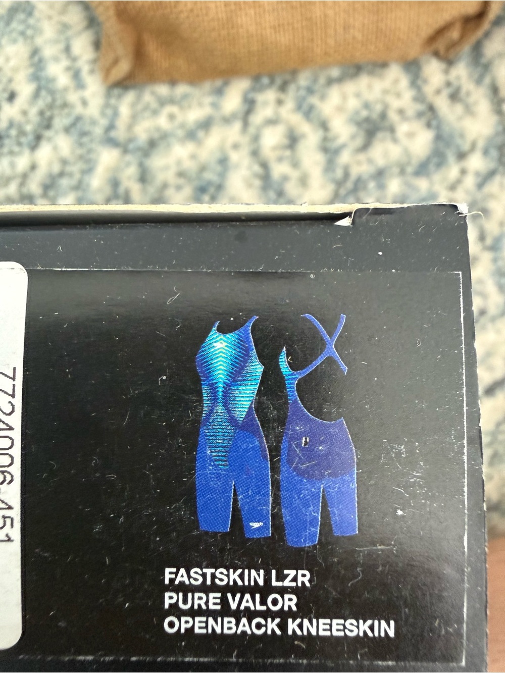 Speedo Kids Blue Fastskin LZR Pure Valor Openback Kneeskin Graphic